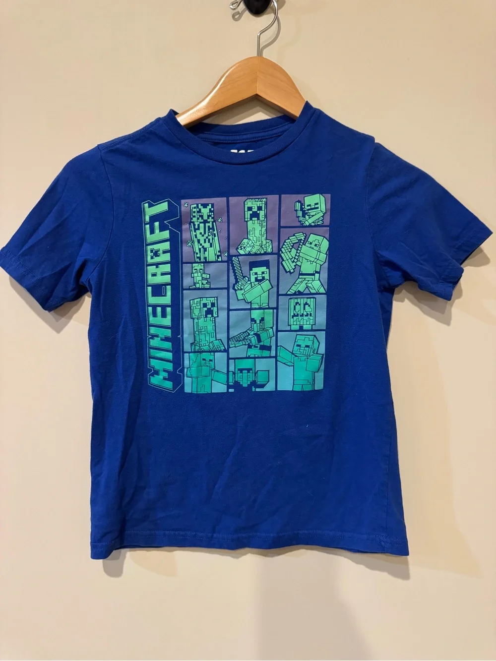 Boys' Graphic Tee - Blue with Green Print
